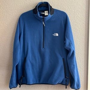 The North Face Fleece full zip blue size large NWOT